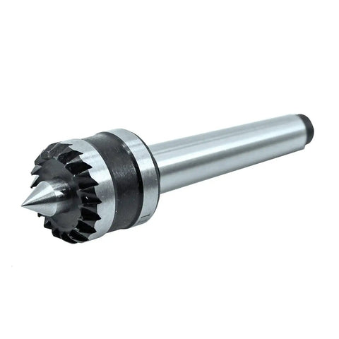 Solid MT2 Wood Lathe Drive Center With 1 Inch Crown For Tight Spindle Grip And Stable Cuts Alloy Steel Construction