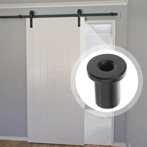 Five Piece Sliding Barn Door Spacers Kit With Track Connecting Hardware Corrosion Resistant High Carbon Steel Wall Mount