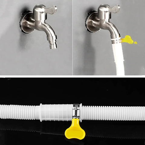 Stainless Steel Yellow Hose Clamps 10 To 16 Millimeters Adjustable Pack Of 20 for plumbing with faucet connection and yellow handle