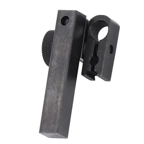 Klanata Dial Test Indicator height holder bar with sleeve swivel clamp, black metal, 9x9mm, 50mm long