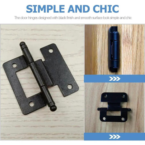 Beefy 10 Pack Cabinet Door Hinges For Residential Doors Built From Solid Iron With Smooth Burr Free Edges High Load Bearing Capacity