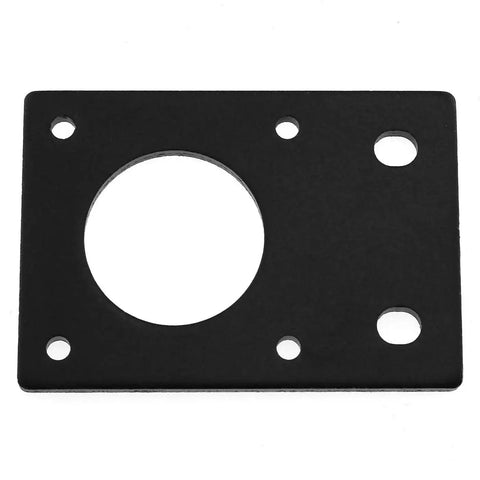 Sturdy Aluminum 42x60mm Stepper Motor Mount Plate Black Flat Bracket For Nema 17 Stepper Motor And 3D Printer Upgrades
