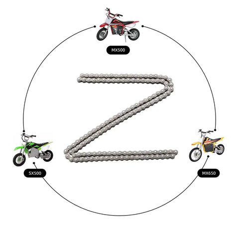 Beefed Up Heavy Duty Number 25 132 Link Roller Chain With Drive Chain Breaker For Razor MX500 MX650 SX500 Dirt Rocket Bikes