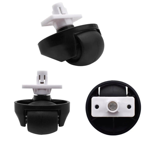 Replacement Front Caster Wheel For Roborock Vacuum Robots S4 S6 S6 Pure S5 Max S6 Max V E4 S7 S70 S75 visible in three views