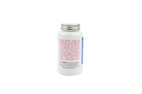 Back view of an 8 oz container of High Temp Nickel Anti Seize Lubricant for Auto Threads, showing label and instructions.