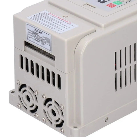 Side view of Gear Up Your Motor With AT5-2200X 2.2KW VFD Variable Frequency Drive Inverter for 110V to 220V motors with dual fans