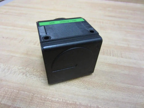 Hydraulic filter housing (glass bowl missing) Part 0821303500 square black unit on wooden surface