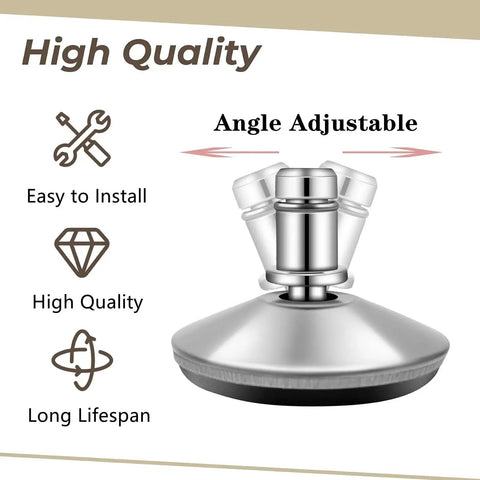 5 Pack Bell Glides for Office Chairs Replacement Feet, stainless steel construction, angle adjustable, high-quality, easy to install