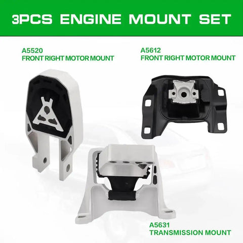 Engine And Transmission Mount Kit For Escape 2013 2019 2.0L Turbo And 2013 2019 2.5L Engines Plus 2014 2022 Transit Connect 2.5L OE Replacement Set