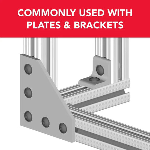 Heavy Duty 5/16-18 Thread Steel Slide In T Nut For 1.5 Inch Aluminum Extrusions Compatible With 1515 1530 3030