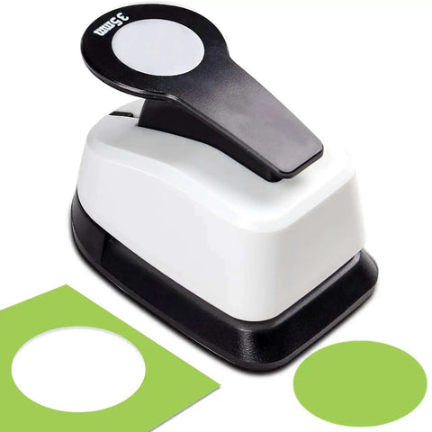 1.37 Inch Circle Punch For Paper Crafts And Scrapbooking, 35mm Circle Cutter For DIY Handmade Cards And Arts, Easy Peasy Spring Action