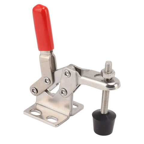 Pro Grade Toggle Clamp Latch Push Pull Stainless Steel Hand Tool For Woodworking And Welding, Adjustable Opening With Plastic Handle