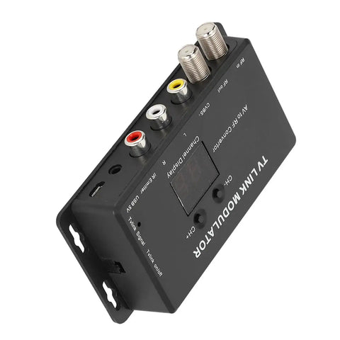 RF Modulator For UHF TV With Infrared Extender, Channel Display, And AV To RF Converter