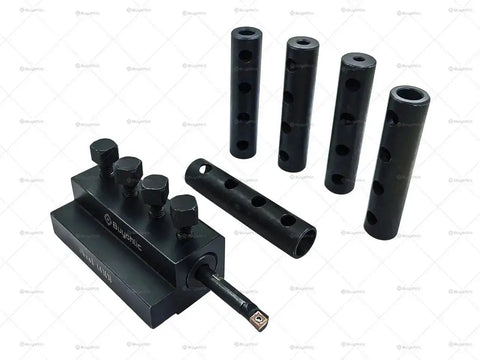 CNC Lathe Boring Tool Holder with Interchangeable Sleeves, High Precision Bar Holder for CNC and Traditional Lathes, 12 by 12 mm