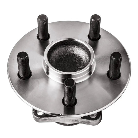 Front view of Rear Wheel Bearing And Hub Assembly Drop In Ready For 2009 2010 Pontiac Vibe 2009 2013 Toyota Matrix And 2009 2019 Corolla FWD With 5 Stud Hub And ABS 1.8L L4 Engine