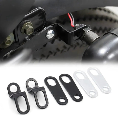 Motorcycle Rear Turn Signal Bracket Kit Two Pack For Relocation And Universal L Shape Mounts With 12mm Hole Compatibility