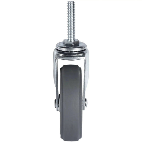 Heavy Duty 3 Inch Swivel Caster Wheels Set Of 4 With Five Sixteenth Inch Threaded Stem by Eighteen Threads and One And A Half Inch Stem Length