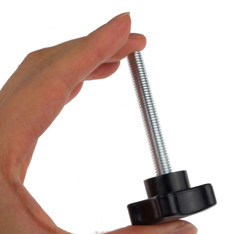 2 Pack M8 x 60mm Thread Replacement Star Hand Knob Tightening Screws held in hand