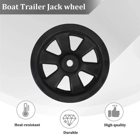 8 Inch Trailer Swivel Caster Wheel With Bolt Nut For Towed Vehicles, durable nylon wheel for RV, camper, motorcycle use.
