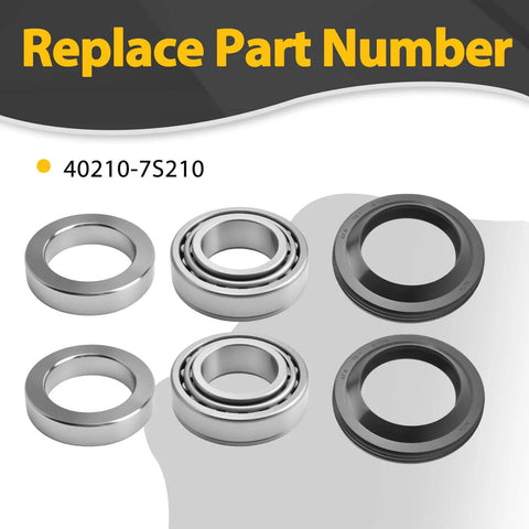 Rear Axle Bearing With Inner Spacer Oil Seal Kit For Frontier 2005-2014, Armada 2005-2015 And Titan 2004-2015, OE Replacement.