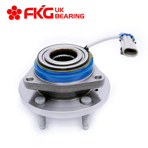 Front Wheel Hub Bearing Assembly 513121 with Nut ABS 5-Lug Single Unit for Chevy Impala 2000-2013 and Buick models
