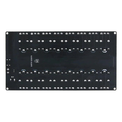 Back view of 16 Channel Expandable Relay Module With 5V Power Supply IIC Communication Opto Isolated Compatible With Arduino And Raspberry Pi