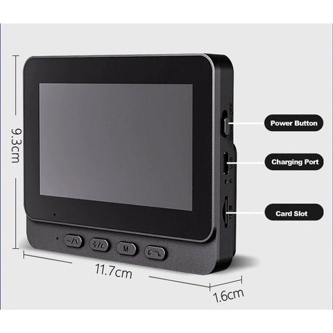 Video Doorbell System With 8 Inch Touch Screen Monitor, Clear Day And Night Vision, remote unlock, weatherproof IP65 monitor