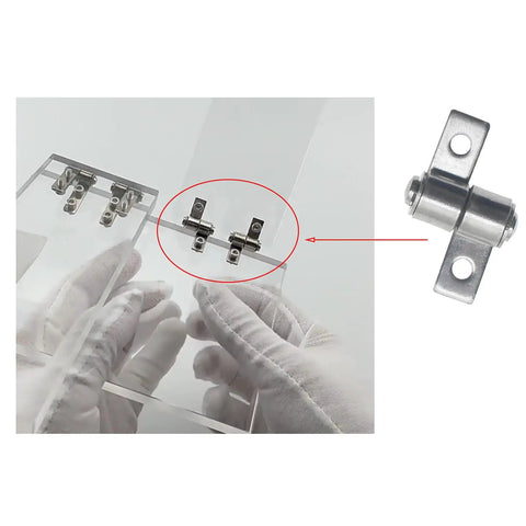 4 Pack Stainless Steel 360 Degree Damping Hinge With Torque Friction Positioning Hinge Shaft for laptops, tablets, and monitors.