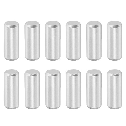 316 Stainless Steel Dowel Pins, 12 Pcs, 6x12 Mm Cylindrical Shelf Support Pins For Machine Building, Furniture Installations, DIY Projects, Heavy Duty Fasteners, Rust Resistant Pin Rods
