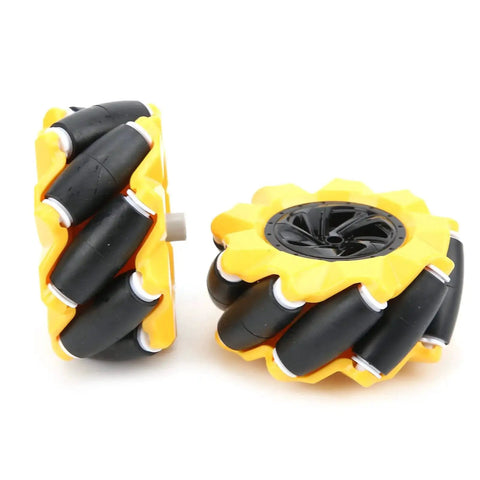 Mecanum Wheel For Geared Motor Robot Car Projects With Rubber Coated Surface 80 Mm Diameter Omnidirectional Wheel