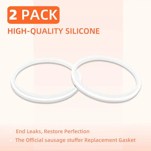Leakproof Sausage Stuffer Gasket Seal Replacement Kit For 3, 5, And 7 Liter Vertical Or Horizontal Sausage Makers, 2 pack