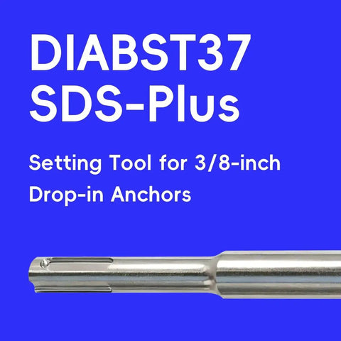 Precision SDS Plus Setting Tool For Three Eighths Inch Drop In Anchors In Concrete And Masonry Installations Compatible With Anchors