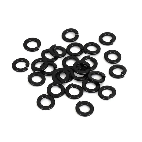 Lock Washer Set For Industrial And Home Use 100 Pieces Quarter Inch Spring Lock Washers 304 Stainless Steel 18 8 With Black Finish Rust Resistant And Temperature Safe