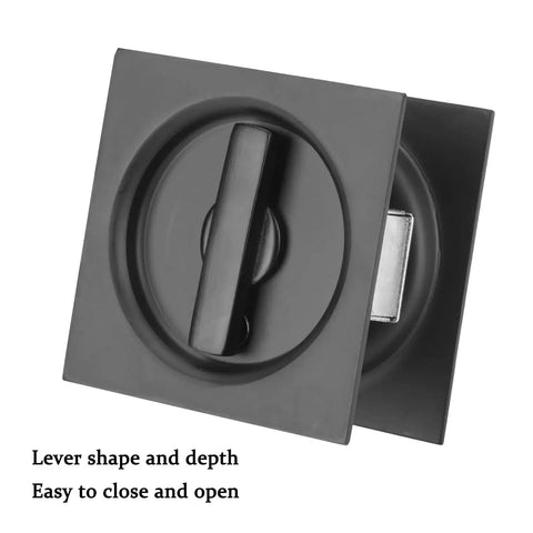 Pocket Door Privacy Lock And Pull In Stainless Steel 304 For Bed And Bath, Contemporary Flush Door Handles With Privacy Latch