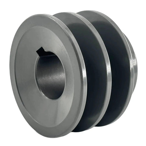 Double Groove V Belt Pulley for A AX 3L 4L Belts 2AK251 cast iron sheave with 1 inch bore and 2.55 inch outside diameter