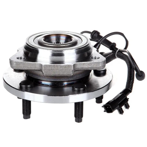 Front Wheel Hub And Bearing Assembly 513272 For Jeep Wrangler 2007 2008 2009 2010 2011 2012 2013 2014 2015 2016 With ABS 5 Lug Direct Fit Drop In Replacement, close-up view