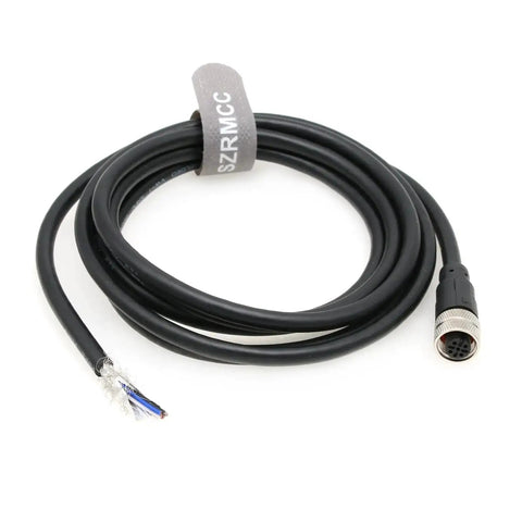 M12 5 Pin Sensor Cable For IO Link Devices And EtherCAT Profinet Master Modules Shielded Waterproof PVC Cable 10 Meter Length