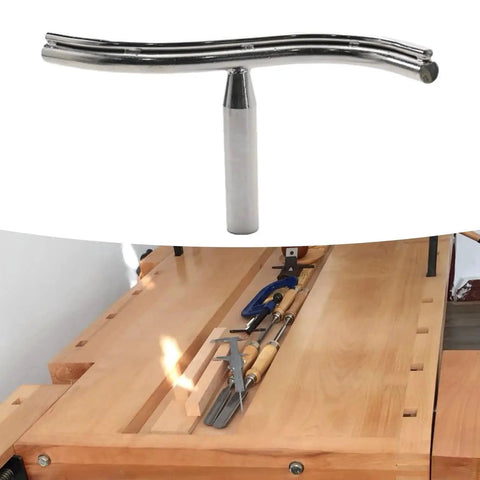 Curved Lathe Tool Rest For Woodworking Fits 1 Inch Post And 25mm Post, 11.8 Inch Span And 5.11 Inch Height, Stainless Steel Durability