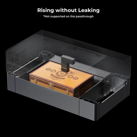 Riser Base Upgrade For P2 CO2 Laser Cutter Lets You Engrave Ultra Thick Materials Up To 8.4 Inches, shows item inside