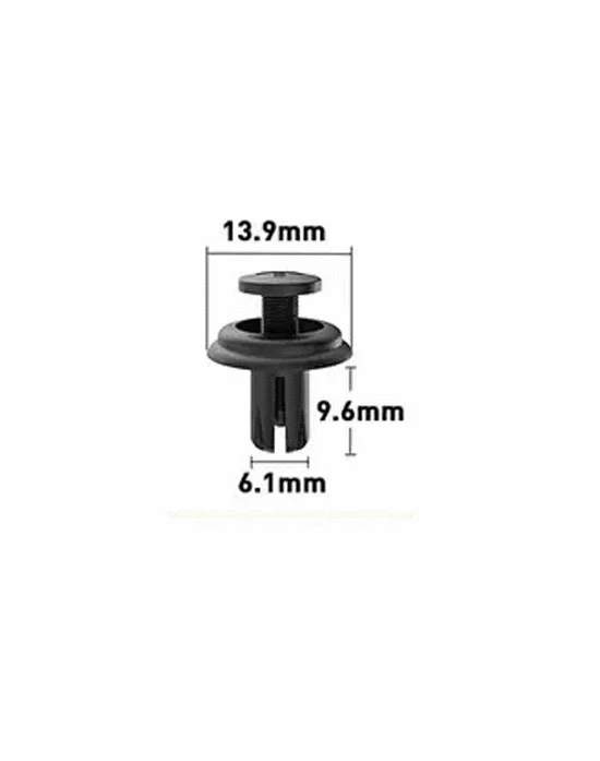 6.1mm Hole Push-in Plastic Rivet Sheet Metal Plugs siz...