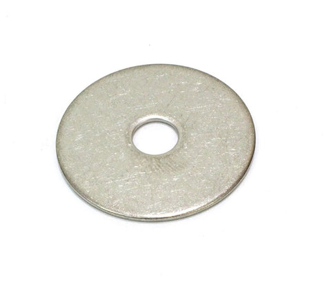 Stainless steel fender washer with 1/4 in hole and 1-1/4 in outer diameter