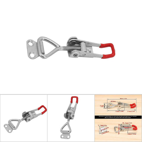 Two-Piece Quick Release Toggle Clamp Set 12130 Vertical Hold-Down Clamps, 500 Lbs Holding Capacity, Adjustable for Woodworking