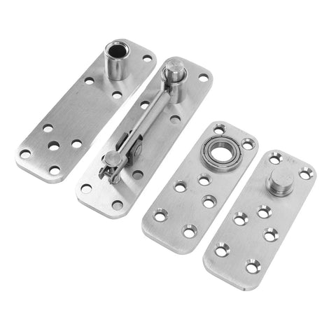 Hidden Stainless Steel Door Hinges For Wood Doors And Bookcases, Heavy Duty 360 Degree Pivot With Adjustable Extension