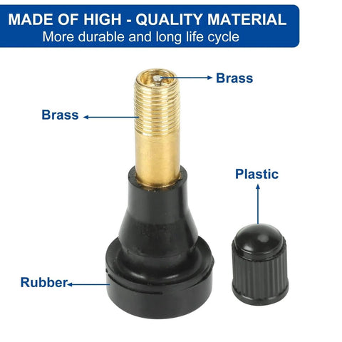 25 Pack TR600HP SnapIn High Pressure Tire Valve Stems One And A Quarter Inch Universal Fit For Most Cars And SUVs Easy Install