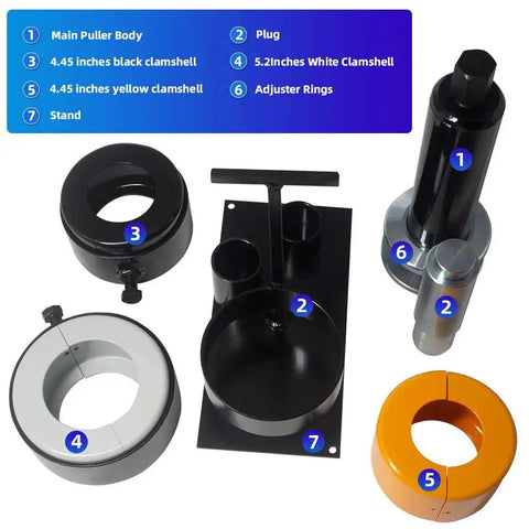 Clamshell Carrier And Pinion Bearing Puller for BW78 Dana 30 40 44 60 70 80 GM 14 Ford 8.8 9.75 10.25 inch parts with clamshells
