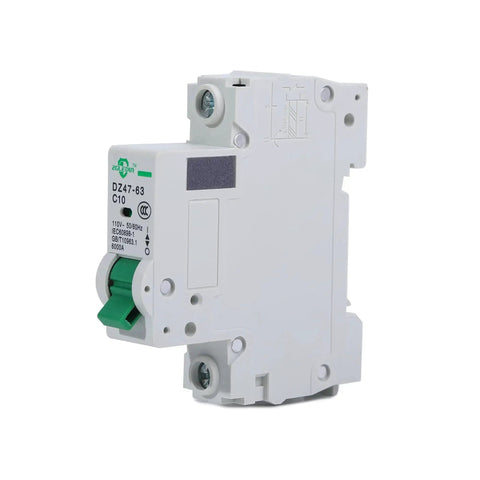 DZ47-63 1 Pole Miniature Circuit Breaker 16A 110V 240V Din Rail MCB For Home Electrical Panel And Solar Setup
