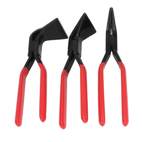 Metal Pliers Set For Bending Sheet Metal With Three Interchangeable Jaws Straight 45 Degree And 90 Degree High Carbon Steel Hand Seamer