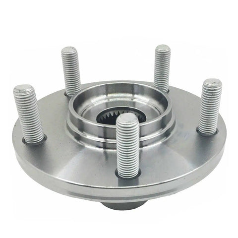Front view of Front Wheel Hub Assembly For CX7 2007 2012 Left Driver LH Or Right Passenger RH Replacement Direct Fit OE Quality Bearings