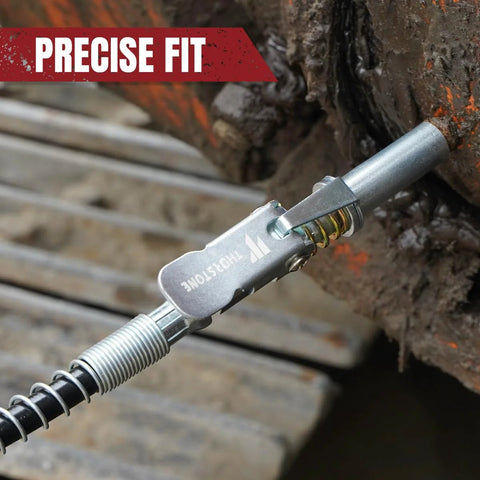 Thorstone 7000 PSI pistol grip grease gun kit with 18in spring flex hose.