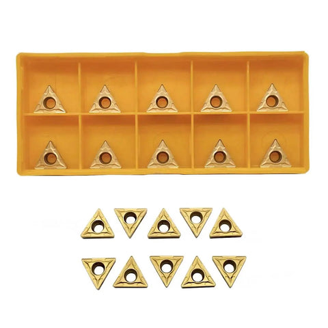 Pro Grade TCMT2151 Carbide Turning Inserts Set Of 20 For CNC Lathes 110204 S08K S10K S12M STFCR11 Tin Coated Long Life With Low Friction